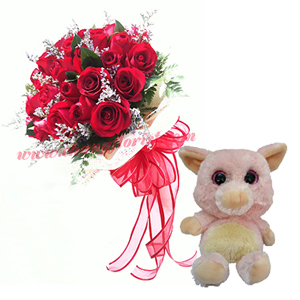 Little Pig and Roses